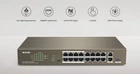 Коммутатор сетевой Tenda (TEF1118P-16-150W)