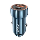 Автомобильное зарядное устройство HOCO Z46A Blue whale PD20W+QC3.0 car charger Sapphire Blue