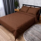 Комплект постільної білизни Moon&Star Євро 200x220 наволочки 2x70x70 Coffee Stripe Бязь Gold Люкс (MS-820013522)
