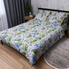 Комплект постельного белья Moon&Star King Size 220x240 наволочки 2x50x70 Jungle Bloom Бязь Gold Люкс (MS-820014141)