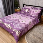 Комплект постельного белья Moon&Star Полуторный 143x210 наволочки 2x50x70 Purple Garden Микросатин Premium (MS-820016221)