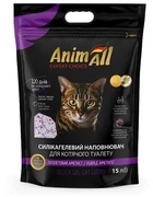 Силікагелевий наповнювач для котячого туалету AnimAll "Фіолетовий Аметист" 15 л