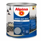 Емаль алкідна матова Alpina Direkt Auf Rost RAL7001 Світло-сіра 2.5 л