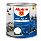 Емаль алкідна матова Alpina Direkt Auf Rost (Білий) RAL9010 2.5 л