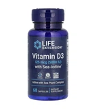 Витамин Д3 с морским йодом, Vitamin D3 with Sea-Iodine, Life Extension, 5000 МЕ, 60 капсул