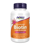 Біотин Biotin 10,000 mcg extra strength Now Foods, 10 000 мкг, 120 капсул