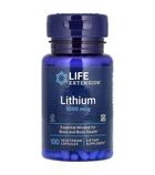 Літій, Lithium, Life Extension, 1000 мкг, 100 вегетаріанських капсул