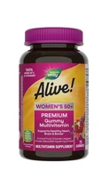 Мультивітаміни преміальної якості для жінок 50+ Alive! Women's 50+ Premium Gummies Multivitamin 75 жувальних таблеток