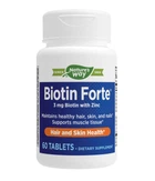 Биотин форте с цинком Biotin Forte with Zinc Nature's Way 3 мг 60 таблеток
