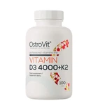 Вітамін Д3 4000 + вітамін К2 Vitamin D3 4000 + K2 OstroVit 100 таблеток