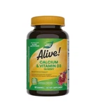 Кальцій + вітамін D3 Calcium + Vitamin D3 Alive! Nature's Way 60 жувальних таблеток