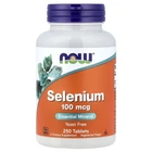 Селен 100 мкг Selenium Now Foods, 250 Таблетки