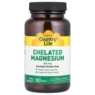 Магній хелат Chelated Magnesium Country Life 250 мг 180 Таблетки