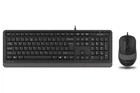 Комплект A4Tech Fstyler Sleek Multimedia Comfort F1010, Black/Grey, клавіатура+миша, USB