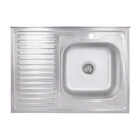 Кухонна мийка Brinex 6080-R 0,6 мм Satin (BRIN6080RSAT06)