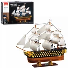 Конструктор SLUBAN, корабль Victory, масштаб 1:200, фигурка, 1075 деталей (M38-B1552)