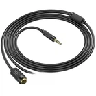 Кабель аудио Hoco 3.5 мм Jack - 2 RCA 1.2 м Чёрный (UPA28)