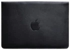 Кожаный чехол-конверт на магнитах для MacBook 14 дюйм, темно-синий, натуральная кожа Краст, ручная работа, 34,3×24,5 см 58667