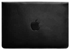 Кожаный чехол-конверт на магнитах для MacBook 13 дюйм, черный, натуральная кожа Краст, ручная работа, 33,5×23,5 см 58649