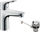 Змішувач для раковини HANSGROHE Focus 31607000 з донним клапаном