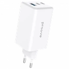 Мережевий зарядний пристрій Proove Pocket GaN Max 100W (2xType-C + USB) з PD 3.1 & QC 4.0, білий