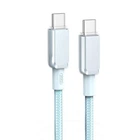 Кабель XO NB-Q250B PD 60W/1m Type-C to Type-C Fast Charging Синій