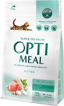 Сухий корм для кошенят Optimeal зі смаком курки