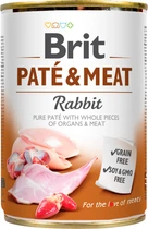 Вологий корм для дорослих собак Brit Pate & Meat з кроликом