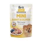 Вологий корм Brit Care Mini для собак з філе кролика та лосося у соусі