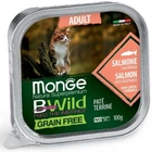 Влажный корм Monge BWild Adult Лосось с овощами 100 г