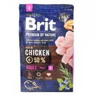 Сухий корм Brit Premium Adult S для дорослих собак дрібних порід зі смаком курки