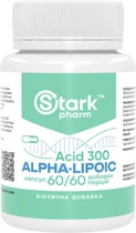Натуральна добавка Stark Pharm ALA Alpha Lipoic Acid 300 мг 60 капсул