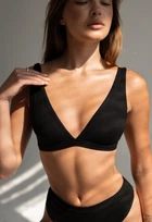 Жіночий Бюстгальтер Стаф Чорний Однотонний Ліф Staff Fab Black M (397434)