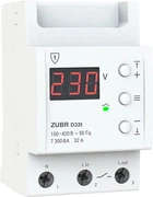 Реле напруги ZUBR D32t, 1ф, 32А, 1н.о, вольтметр, мін. напр., макс. напр, термозахист (ZUBR D32t)
