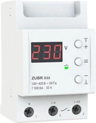 Реле напруги ZUBR D32, 1ф, 32А, 1н.о, вольтметр, мін. напр., макс. напр (ZUBR D32)