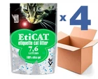 Наполнитель для кошек силикагелевый Eticat 7.6Lx4шт(30.4L)