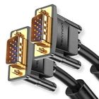 Кабель Vention VGA 3 м Чорний з феритовими кільцями (DAEBI)