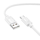 Кабель HOCO X122 Benefit silicone charging data cable Type-C 3A/1m. White