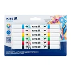Набір маркерів акрилових Kite Creative, двосторонні, 6 кольорів (K-1293)