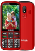 Мобильный телефон Sigma mobile Comfort 50 Optima Type-C Red 'бабушкофон', 2 Mini-SIM, дисплей 3.5' цветной (320x480), моноблок,