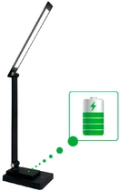Настольная LED лампа на аккумуляторе Євросвітло Ridy-10-2-PWR 10 Вт черная (58310)
