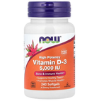 Вітамін Д3, Vitamin D-3, Now Foods, 5000 МО, 240 капсул