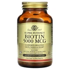 Біотин, Biotin, Solgar, 5000 мкг, 100 капсул