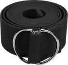 Ремень для йоги EasyFit EF-1830-BK петля-пояс для пилатеса и растяжки Черный (56001300)