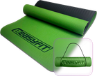 Коврик для йоги и фитнеса EasyFit TPE+TC 183x61x0.6 см ECO-Friendly двухслойный каремат EF-1924-GNBK Зеленый с черным (56001192)