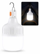 USB LED Лампа 200 W 4800 mAh світильник на акумуляторі лампа кемпінгова походна нічник з підвісом лампочка світлодіодна з зарядкою акумуляторна ліхтар