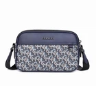 Сумка через плечо Coach Graham Crossbody In Signature Canvas, в синем цвете.
