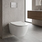 Унітаз підвісний Geberit Smyle Square 500.685.01.1 Rimfree, із сидінням Soft Close (Sandwich)