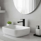 Змішувач для раковини Hansgrohe Rebris S CoolStart EcoSmart+ 72588670 чорний матовий