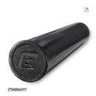 Масажний ролик EasyFit PolyFoam Roller 60 см чорний (легкий твердий ролер, валик, циліндр для МФР та йоги, масажер для спини, ніг, рук, шиї) EFFM60-BW